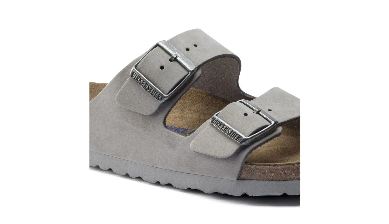 Чехли Birkenstock Arizona SFB Nubuck Leather Narrow Fit сиви – Cinza – Чехли и джапанки унисекс