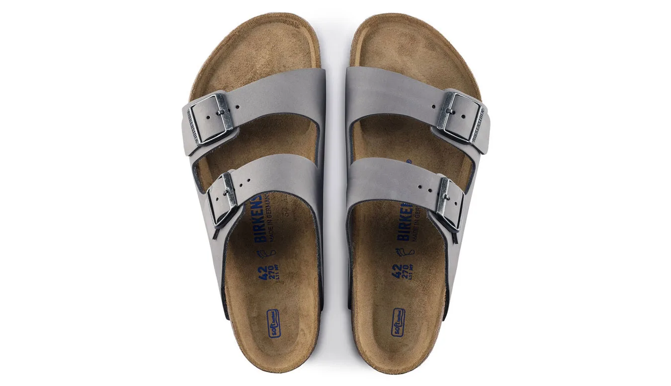Чехли Birkenstock Arizona SFB Nubuck Leather Narrow Fit сиви – Cinza – Чехли и джапанки унисекс