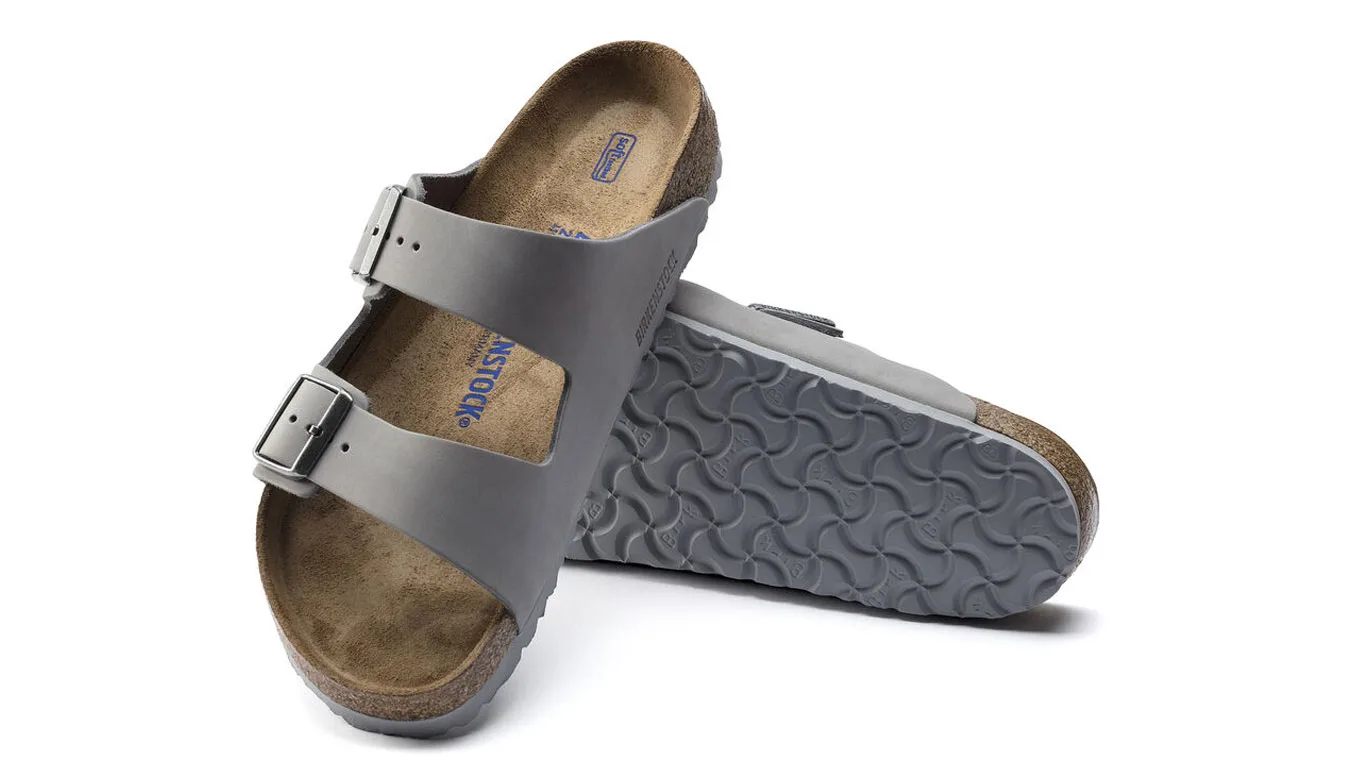 Чехли Birkenstock Arizona SFB Nubuck Leather Narrow Fit сиви – Cinza – Чехли и джапанки унисекс