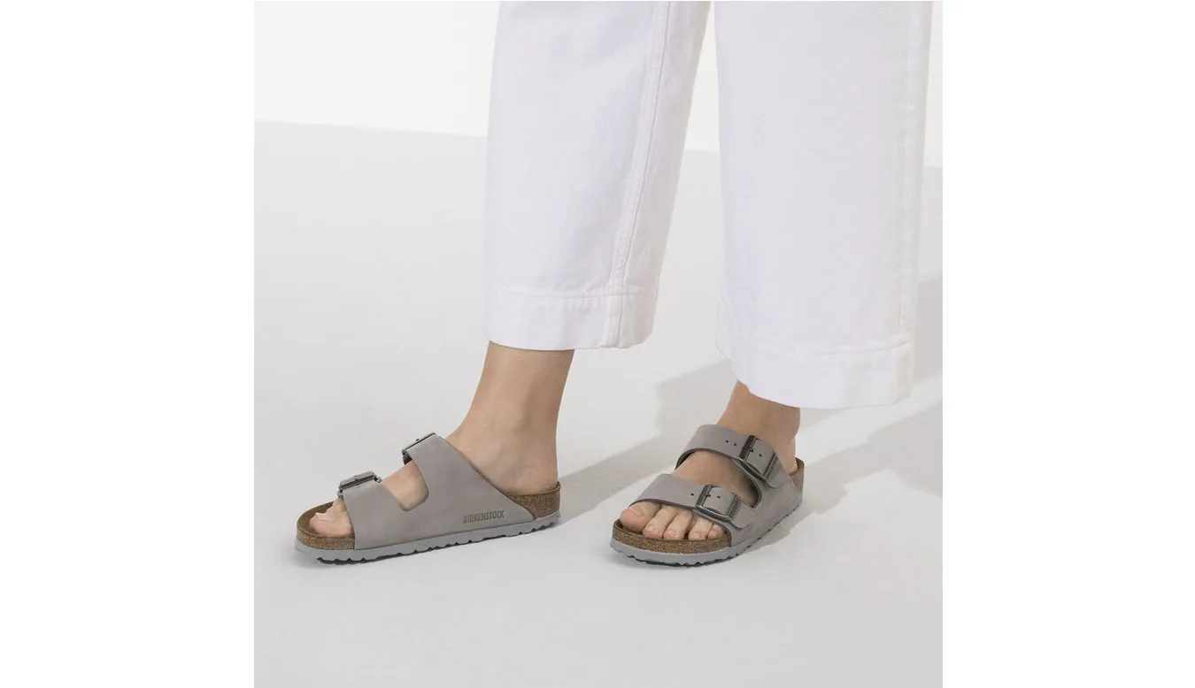 Чехли Birkenstock Arizona SFB Nubuck Leather Narrow Fit сиви – Cinza – Чехли и джапанки унисекс