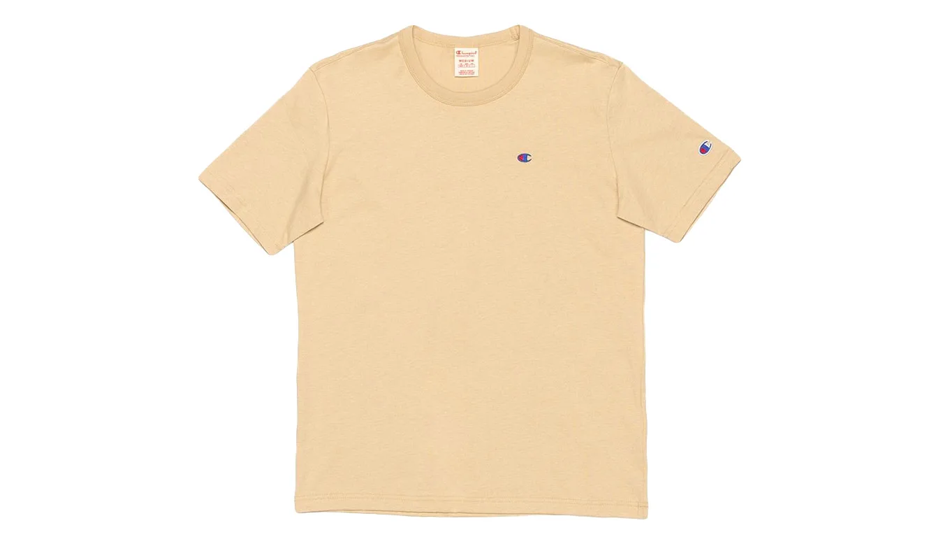 Champion Crewneck T-Shirt Yellow Homens - Amarelo - 216545-MS057-M - Size: M – Мъжки тениски