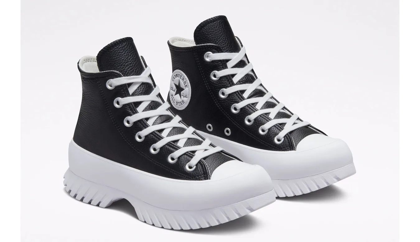 Converse Chuck Taylor All Star Lugged 2.0 Leather Black Mulheres - Preto - A03704C-6.5 - Size: 6.5 – Дамски маратонки