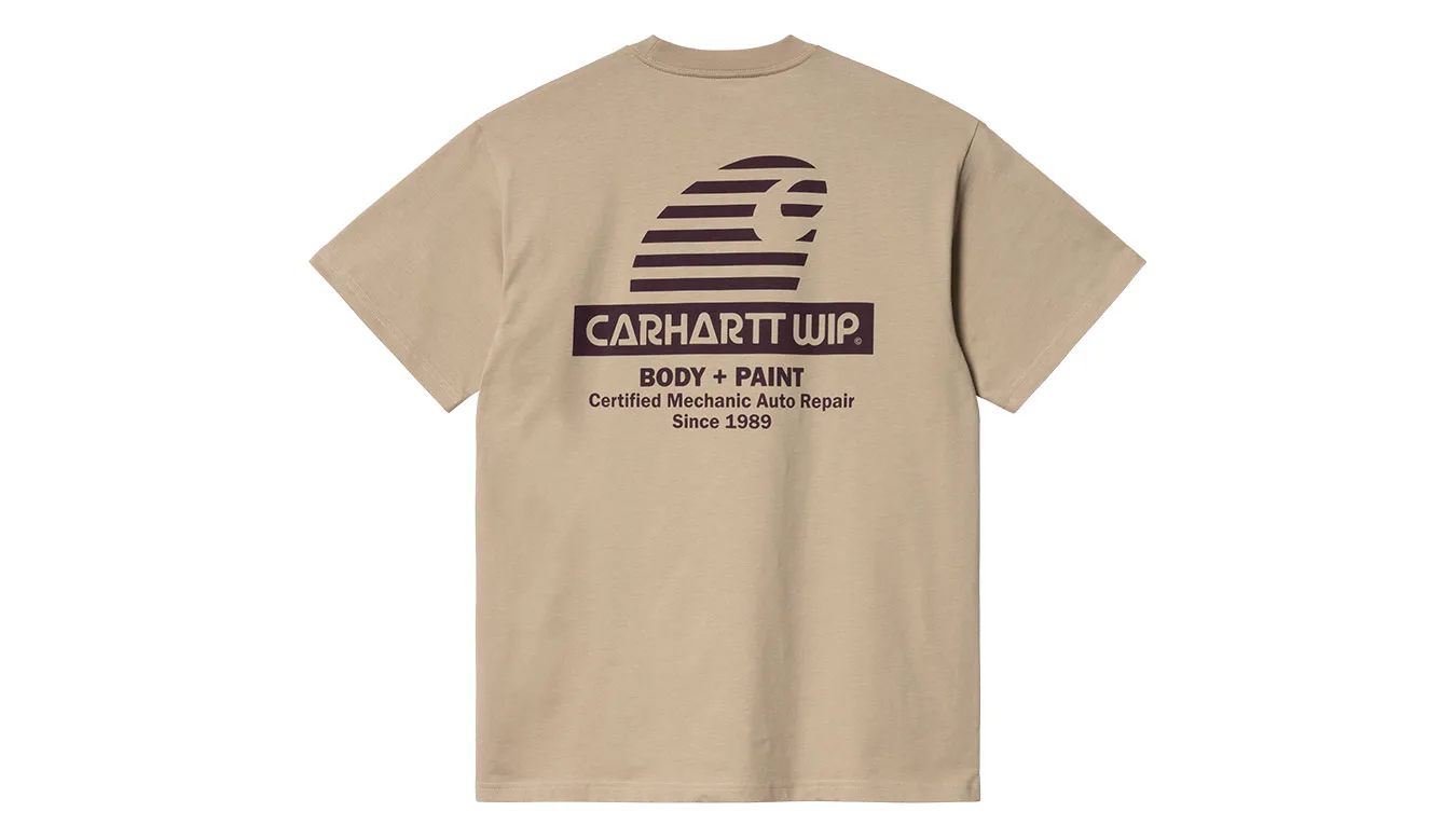 Carhartt WIP S/S Mechanic T-Shirt Wall Homens - Castanho Claro - I030978_17D_XX – Мъжки тениски
