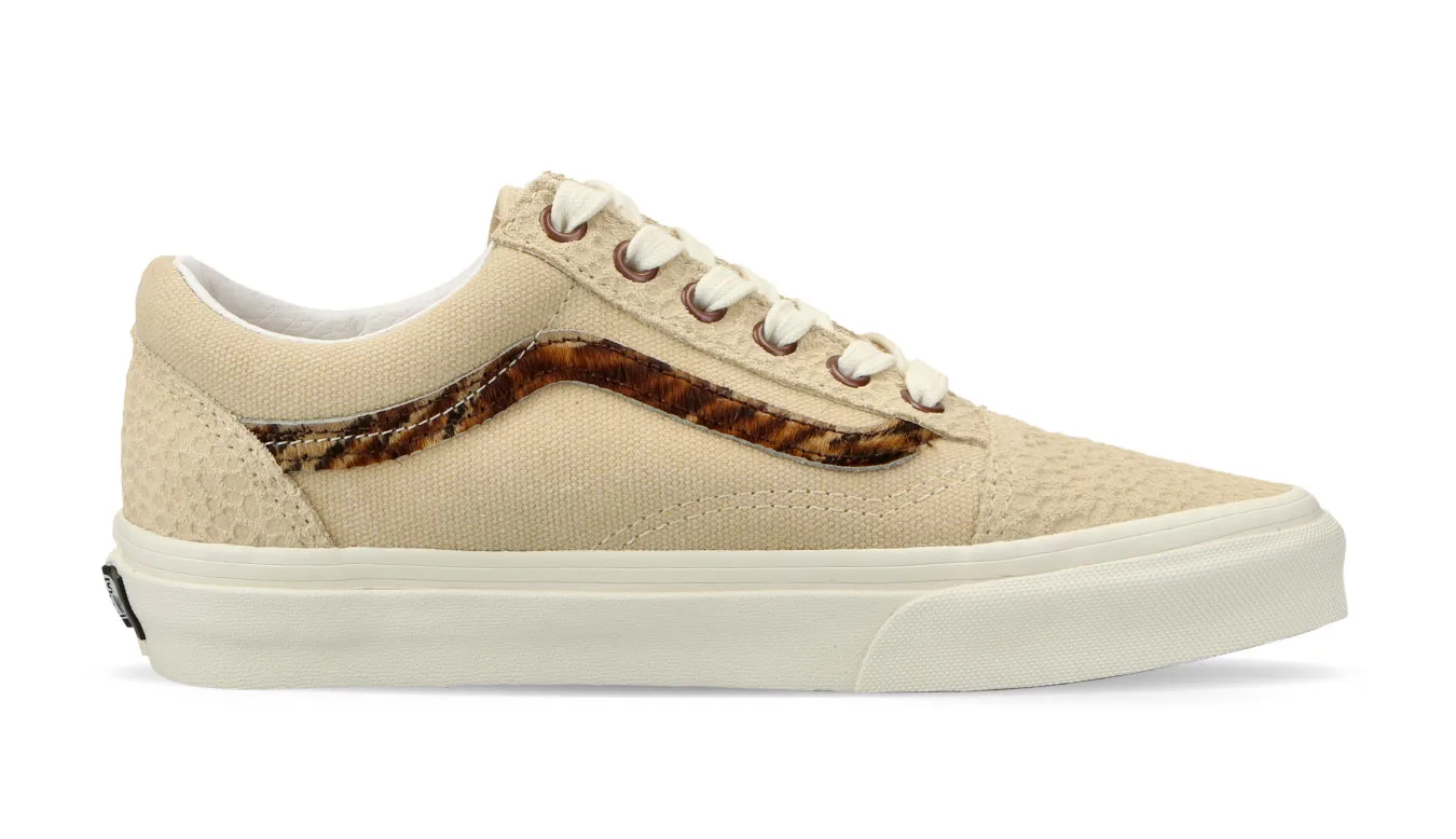 Дамски кецове Vans Old Skool Subtle Safari Creme бели – Branco – Дамски ниски кецове