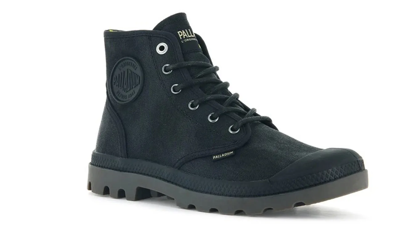 Palladium Pampa Hi Wax Black Homens - Preto - 77222-008-M-5 - Size: 5 – Мъжки боти и ботуши