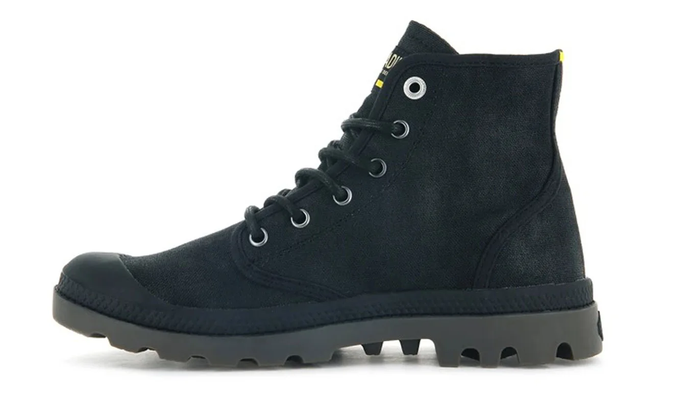 Palladium Pampa Hi Wax Black Homens - Preto - 77222-008-M-5 - Size: 5 – Мъжки боти и ботуши
