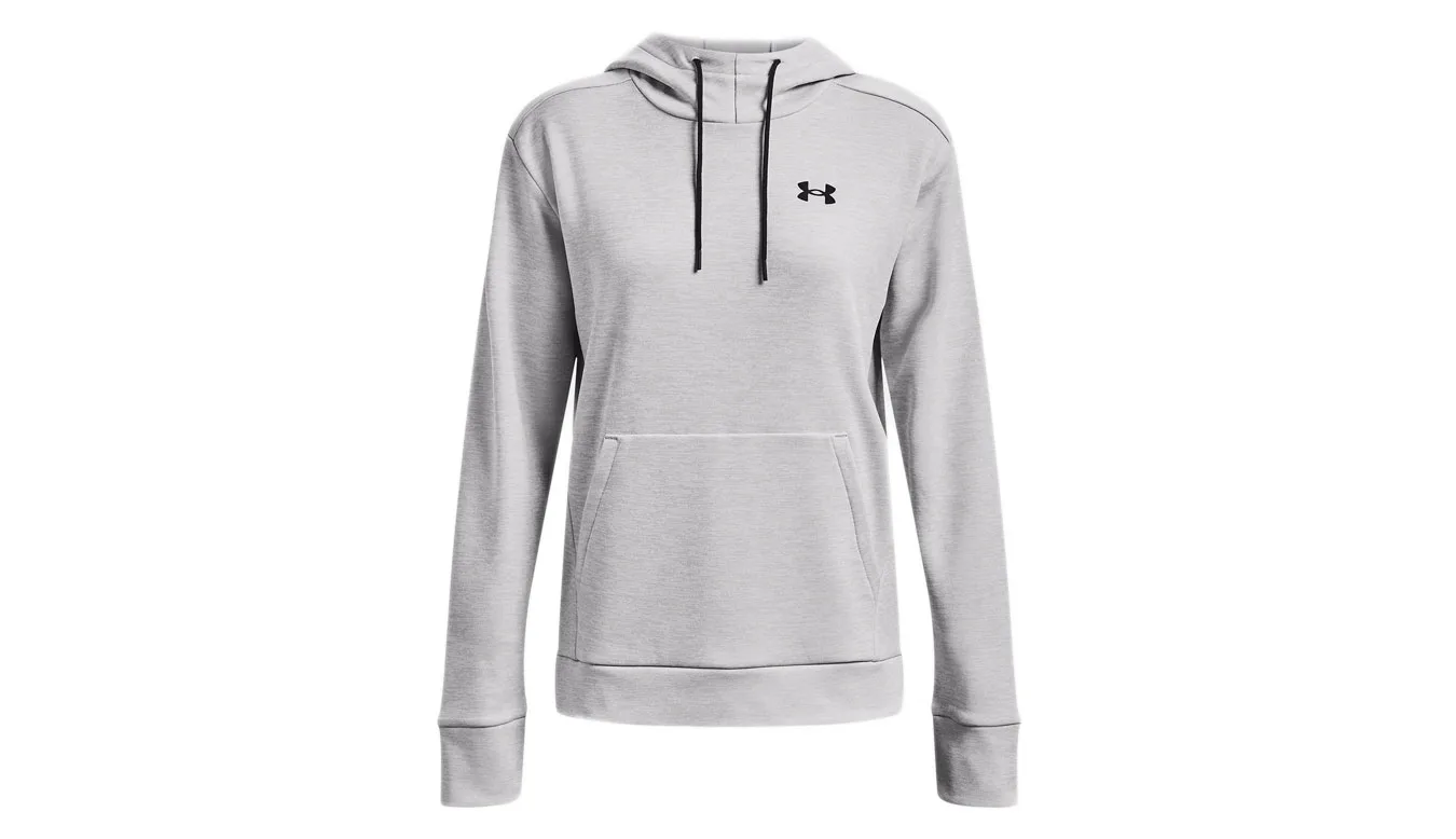 Under Armour W Armour Fleece Left Chest Hoodie Grey Mulheres - Cinza - 1373055-014-XS - Size: XS – Дамски худита
