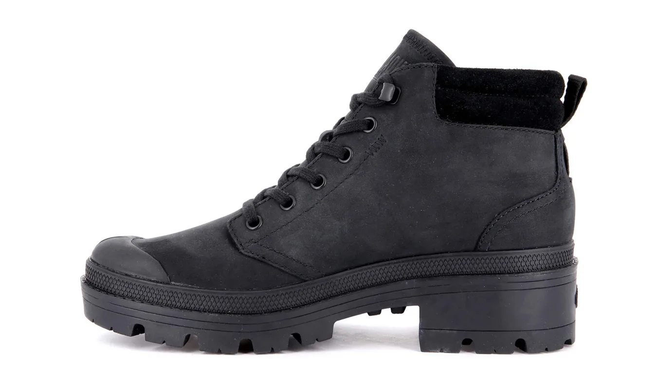 Дамски боти Palladium Pallabase LO Cuff черни – Preto – Дамски равни боти