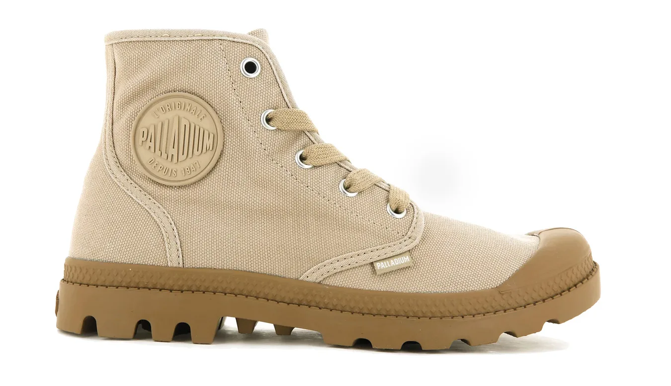 Дамски боти Palladium Pampa Hi светлокафяви – Castanho Claro – Дамски равни боти