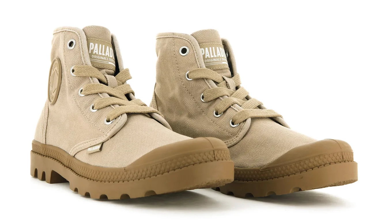Дамски боти Palladium Pampa Hi светлокафяви – Castanho Claro – Дамски равни боти
