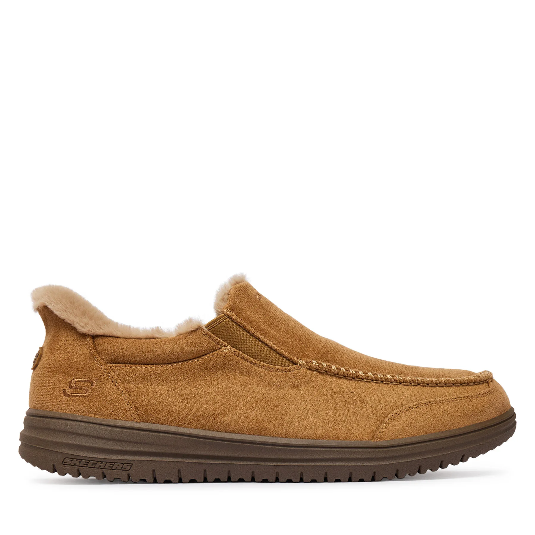 Мъжки обувки Skechers Murette Scofield светлокафяви – Мъжки ежедневни затворени обувки