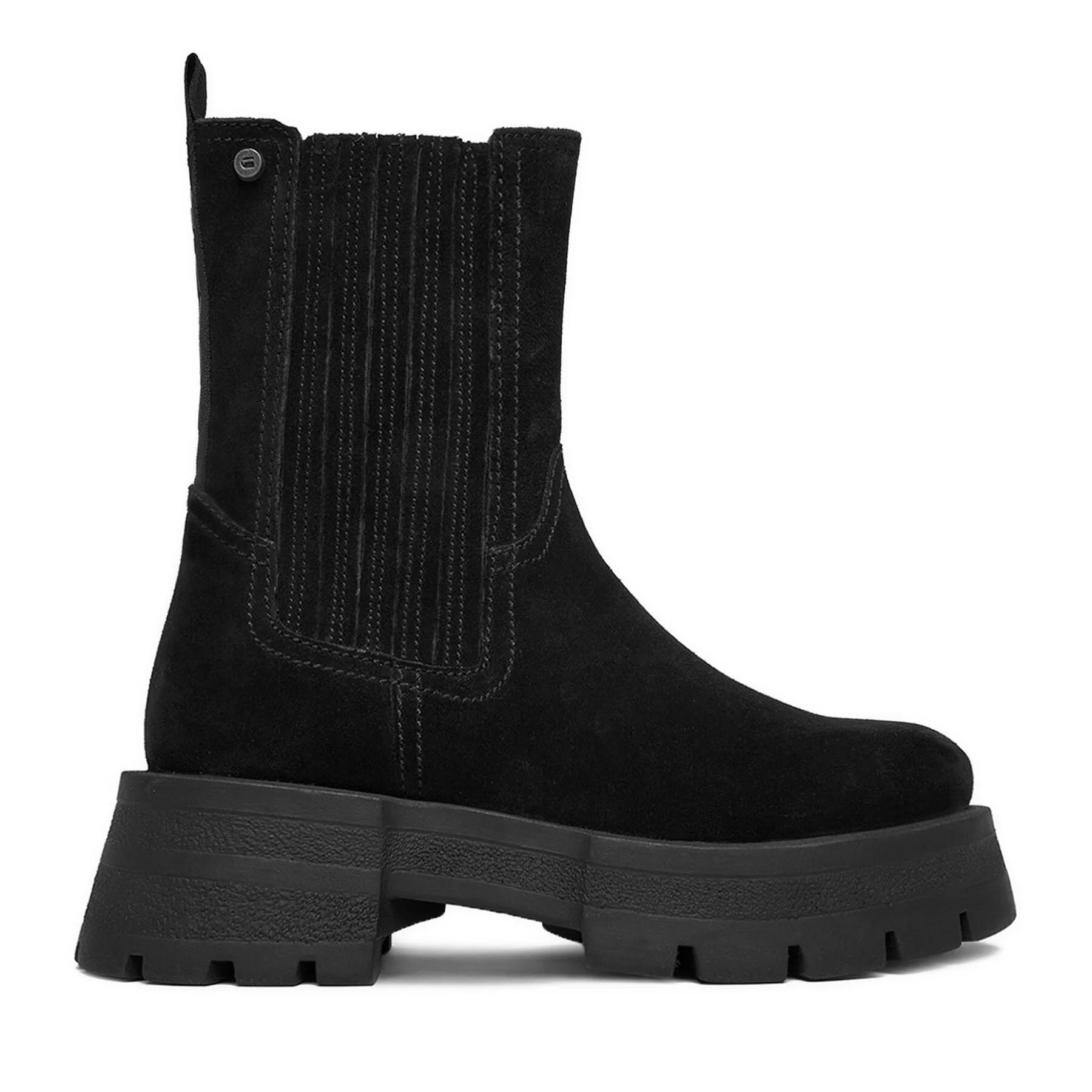 Дамски боти G-STAR Raw WI16-525-01 черни – Черен – Дамски равни боти