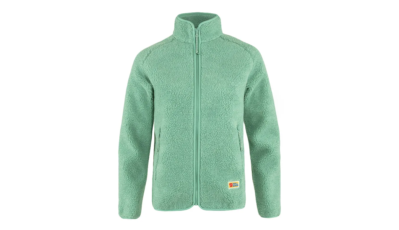 Дамски полар Fjällräven Vardag Pile Aloe зелен – Verde – Дамски полари