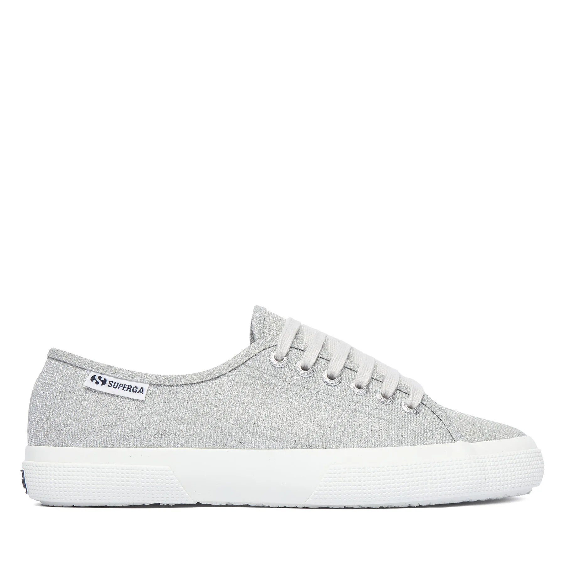 Гуменки Superga 3750 Jersey Lame Leggera Low Top S4135ZW Сребрист – Дамски ниски кецове