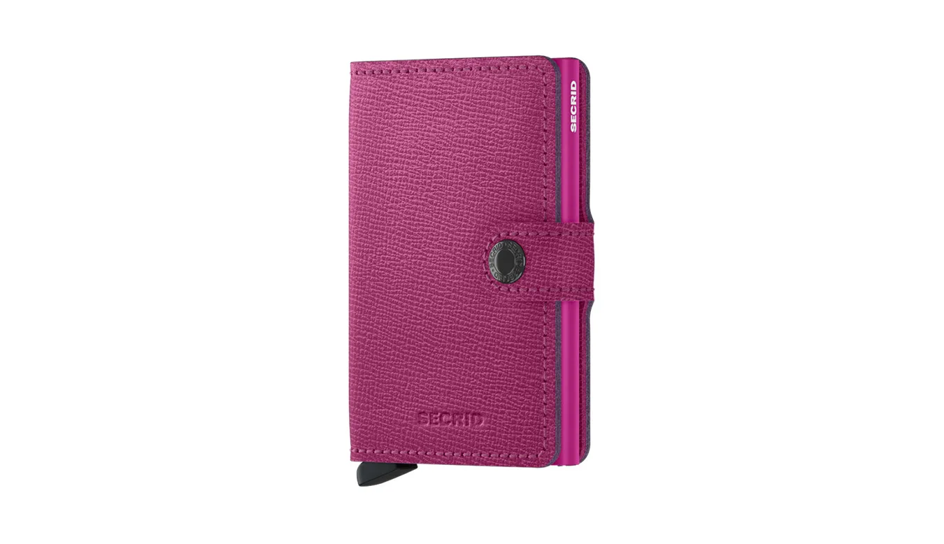 Портмоне Secrid Miniwallet Crisple Fuchsia розово – Rosa – Мъжки портмонета