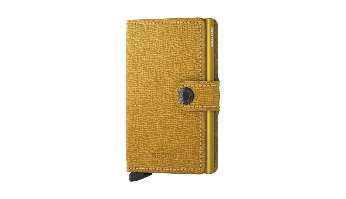 Портмоне Secrid Miniwallet Crisple Ochre жълто – Amarelo – Мъжки портмонета