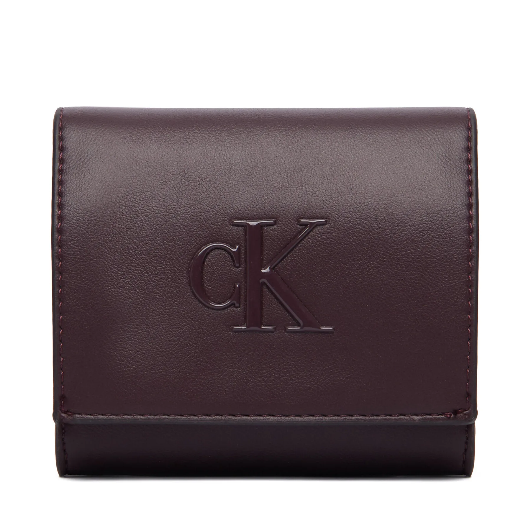 Портфейл Calvin Klein Bold Ck Medium Bifold LV04F1156G Бордо – Мъжки портмонета