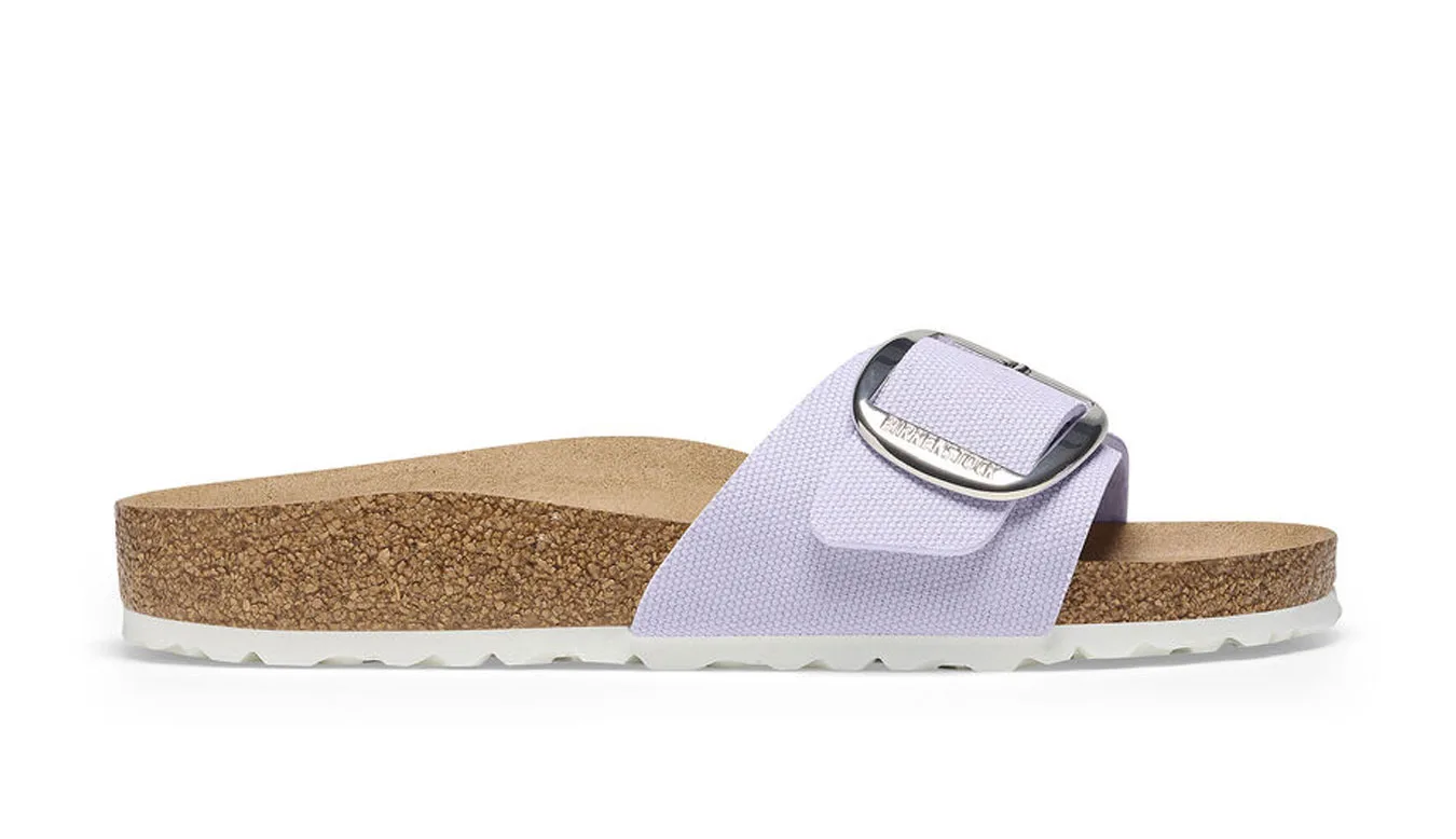 Дамски чехли Birkenstock Madrid BB Rivet Logo Fog Narrow Fit лилави – Roxo