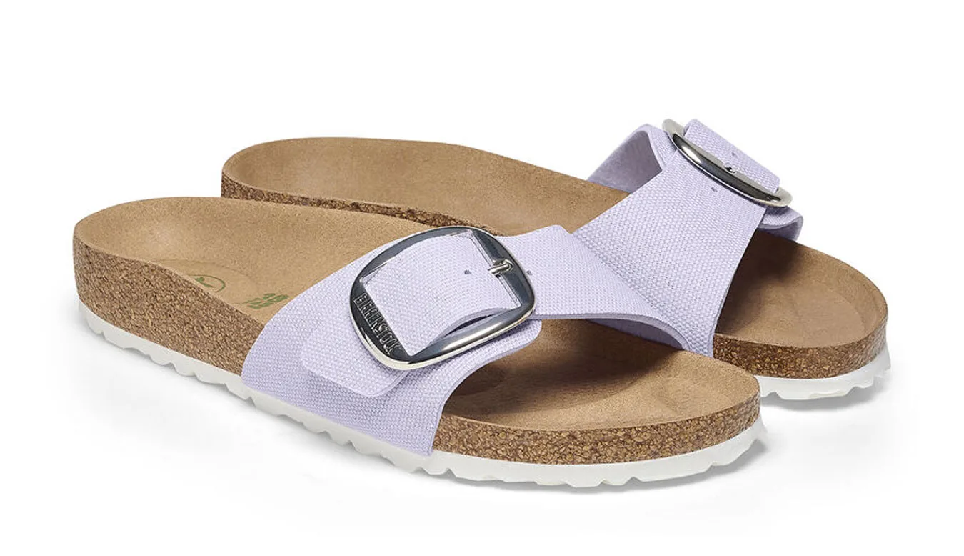 Дамски чехли Birkenstock Madrid BB Rivet Logo Fog Narrow Fit лилави – Roxo