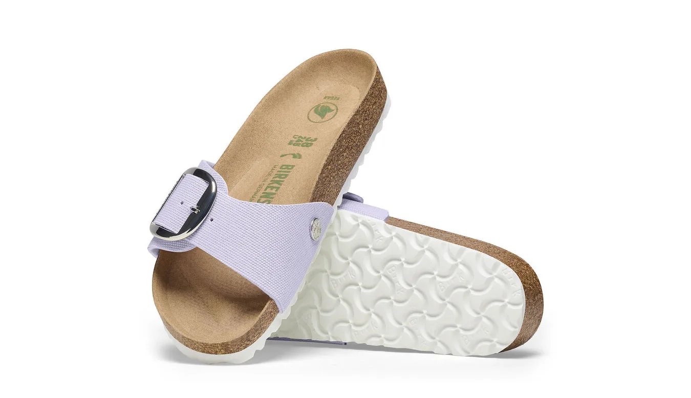 Дамски чехли Birkenstock Madrid BB Rivet Logo Fog Narrow Fit лилави – Roxo