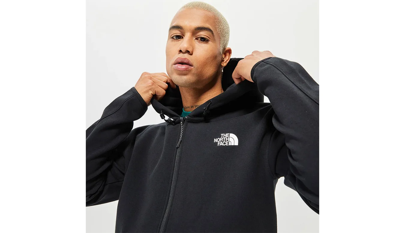 Мъжки суитшърт с качулка The North Face Tech FZ черен – Preto – Мъжки худита