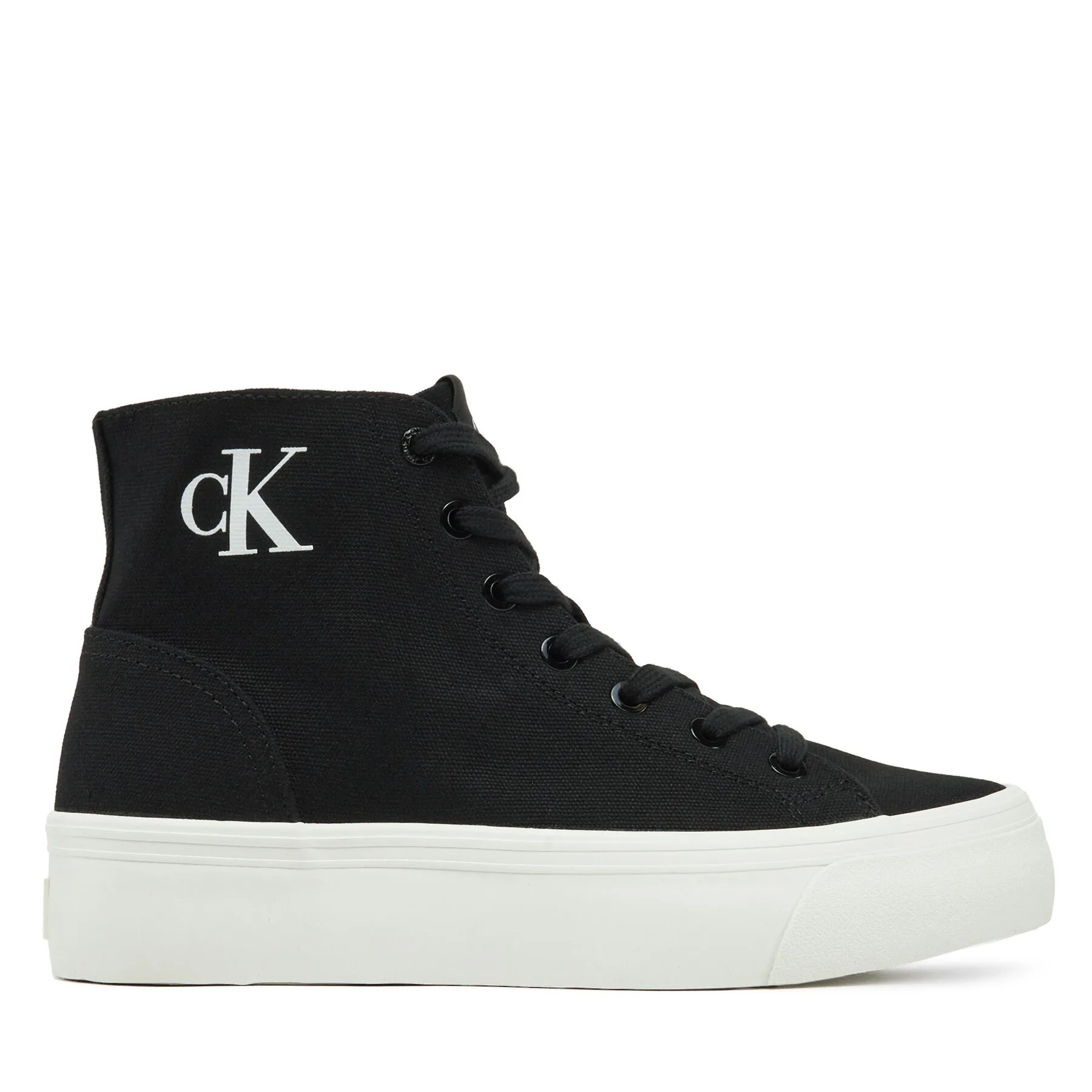 Кецове Calvin Klein Jeans YW0YW01764 Черен – Дамски високи кецове