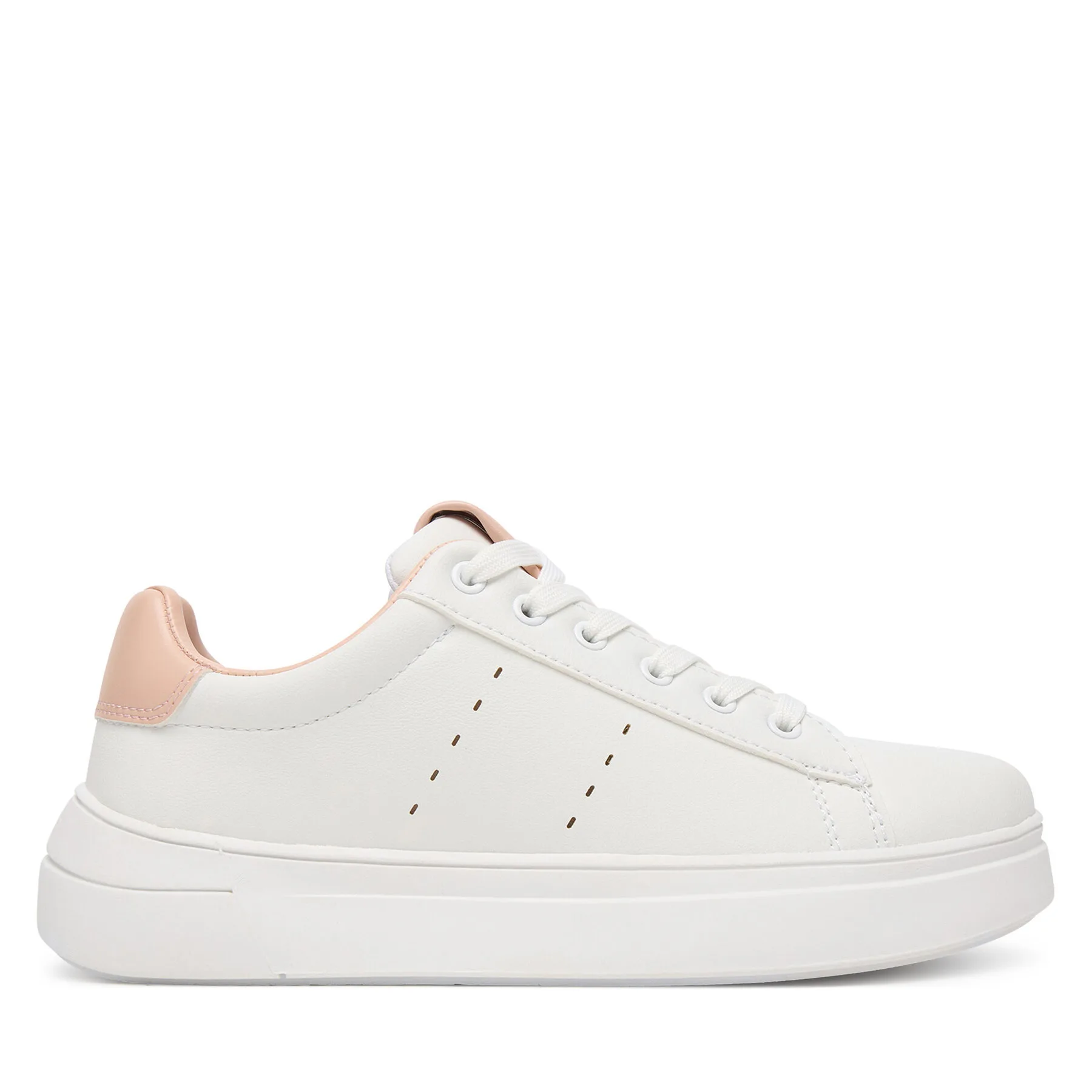 Сникърси Calvin Klein Low Cut Lace-Up V3A9-83221-1355A953 S Бял – Маратонки за момичета
