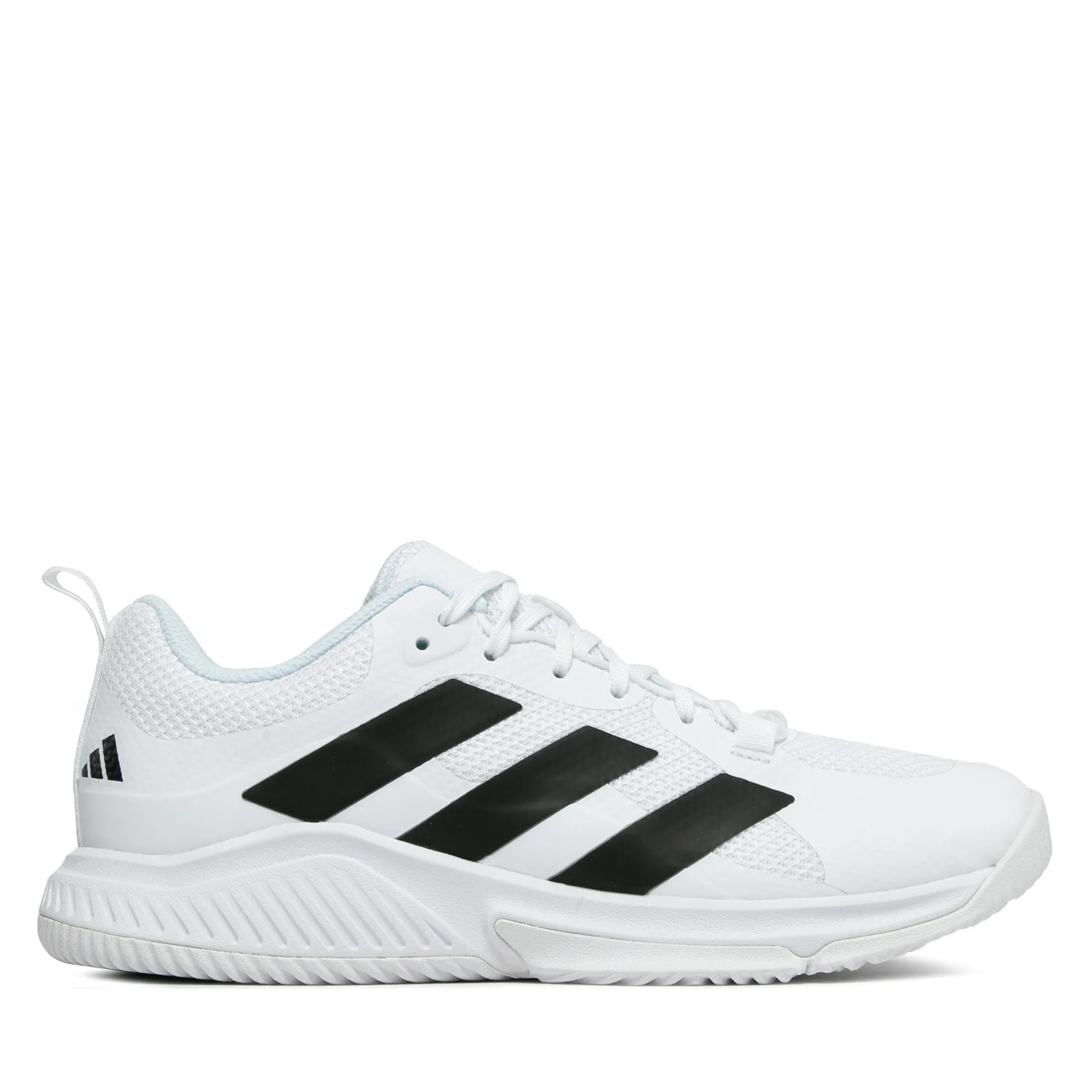 Мъжки обувки за зала adidas Court Team Bounce 2.0 бели – Бял – Обувки за спортове на закрито