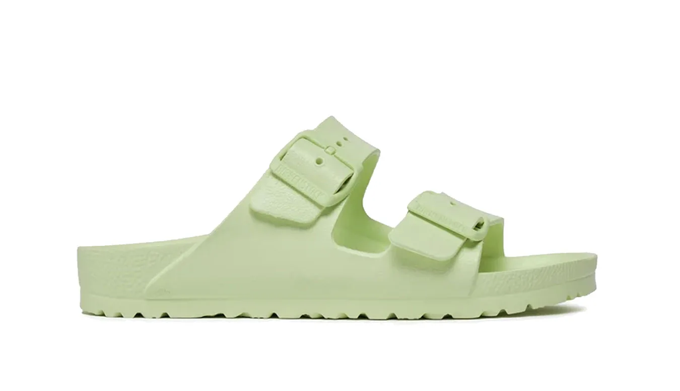 Дамски чехли Birkenstock Arizona EVA Narrow Fit Faded Lime зелени – Verde