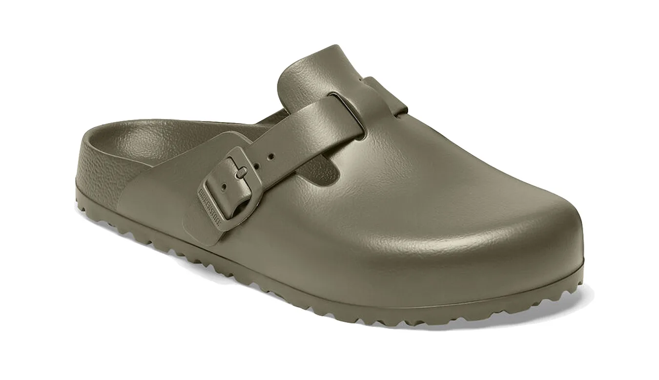 Дамски чехли Birkenstock Boston EVA Narrow fit зелени – Verde