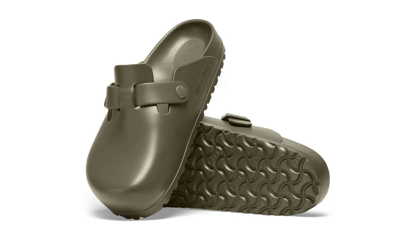 Дамски чехли Birkenstock Boston EVA Narrow fit зелени – Verde