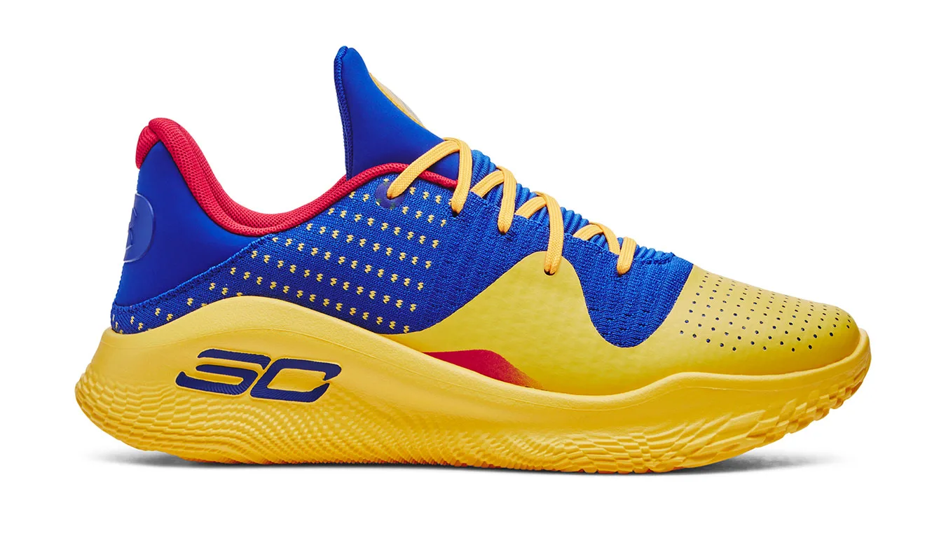 Under Armour Unisex Curry 4 Low FloTro Homens - Azul - 3026620-400 – Мъжки маратонки