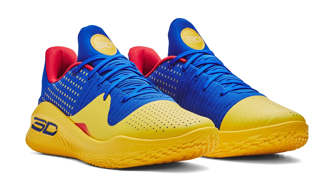 Under Armour Unisex Curry 4 Low FloTro Homens - Azul - 3026620-400 – Мъжки маратонки