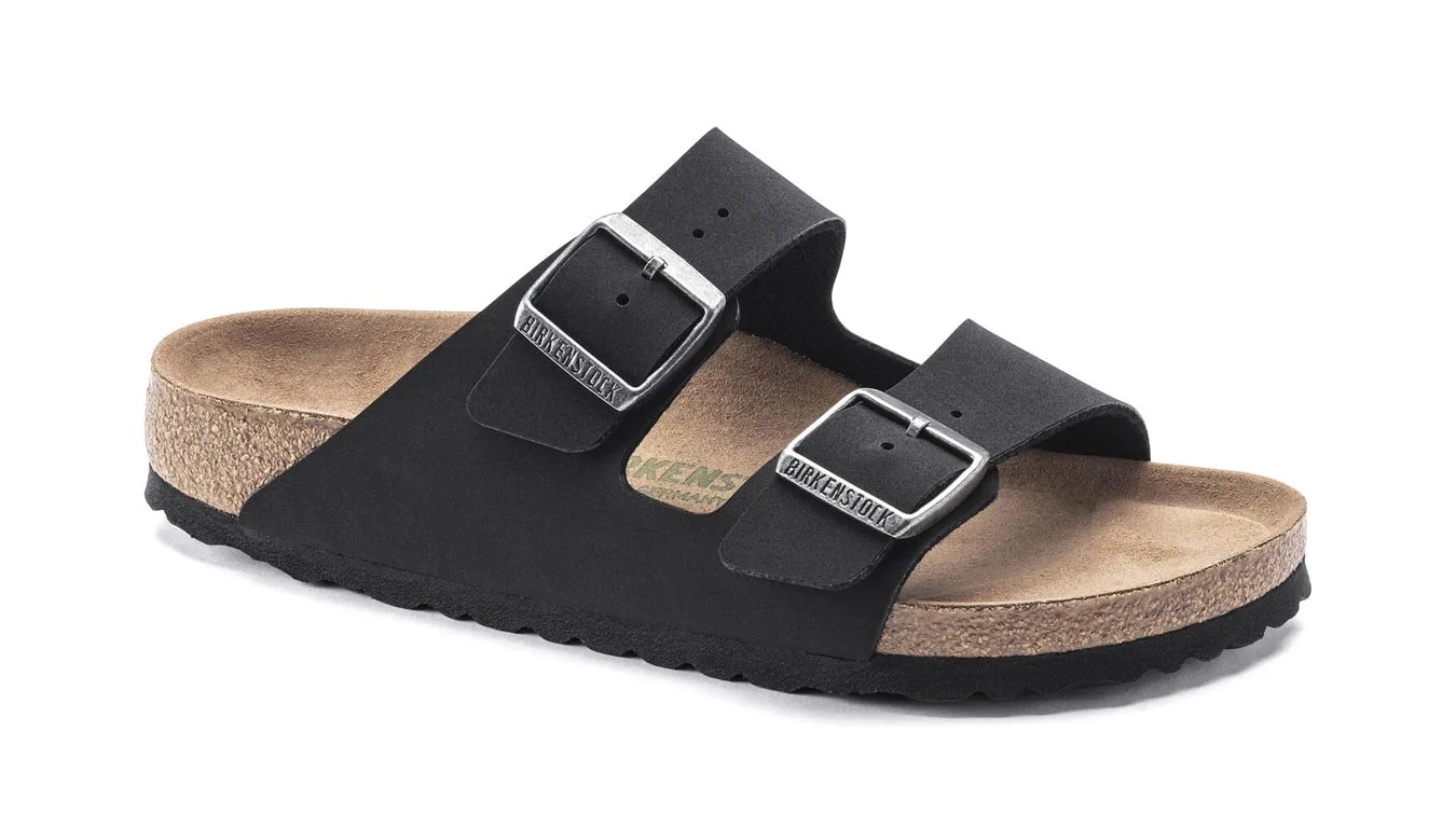 Чехли Birkenstock Arizona Vegan Birko-Flor Nubuck Narrow Fit черни – Preto – Чехли и джапанки унисекс
