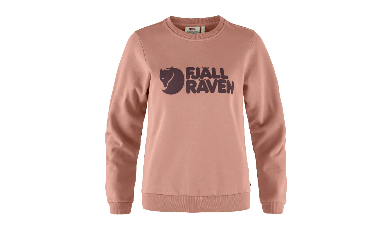 Дамски пуловер Fjällräven Logo Dusty Rose Port розов – Rosa – Дамски класически пуловери