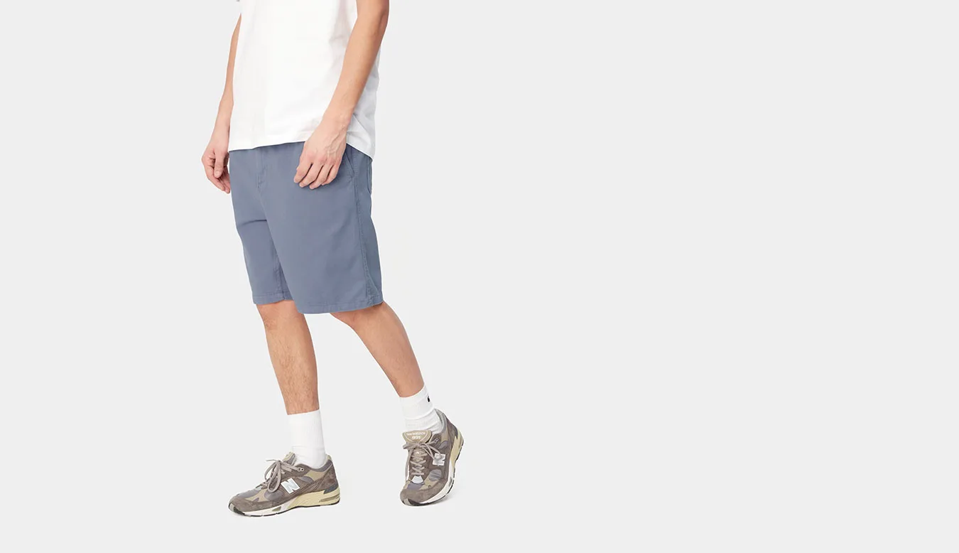 Carhartt WIP Flint Short Bay Blue Homens - Azul - I030480_1YD_GD-XL - Size: XL – Мъжки къси панталони