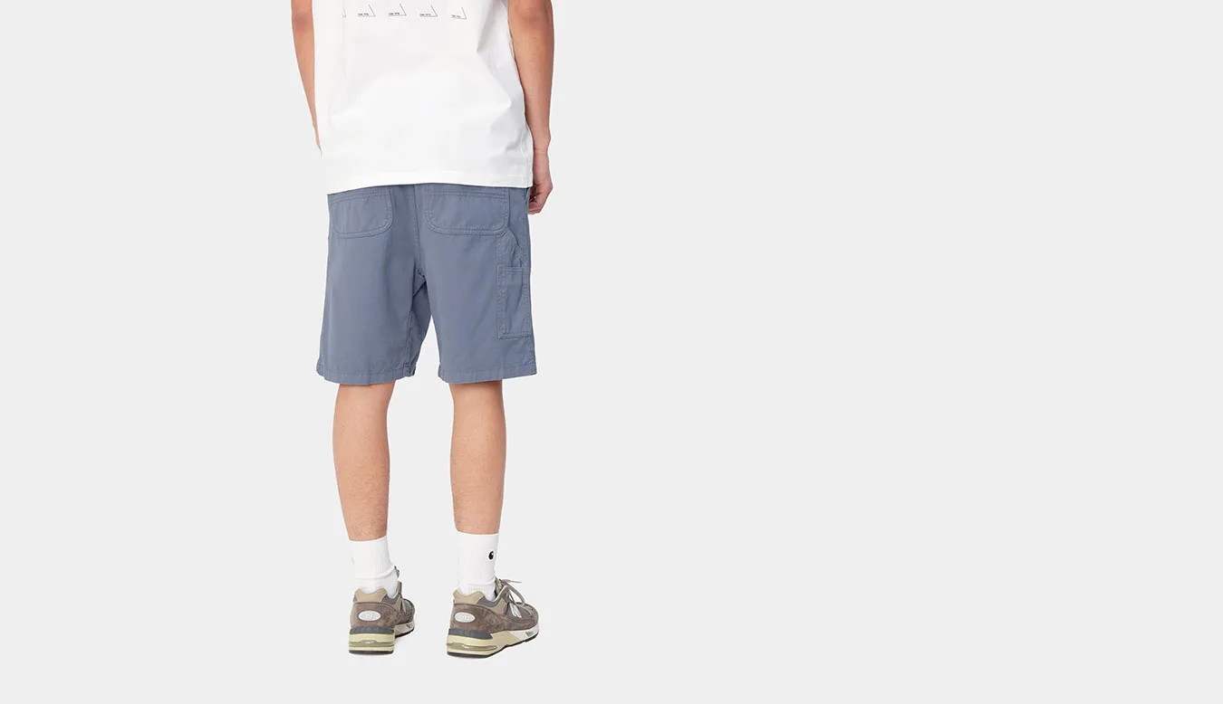 Carhartt WIP Flint Short Bay Blue Homens - Azul - I030480_1YD_GD-XL - Size: XL – Мъжки къси панталони