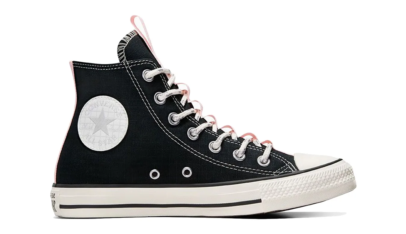Converse Chuck Taylor All Star Grid High Top Mulheres - Preto - A08101C – Дамски маратонки