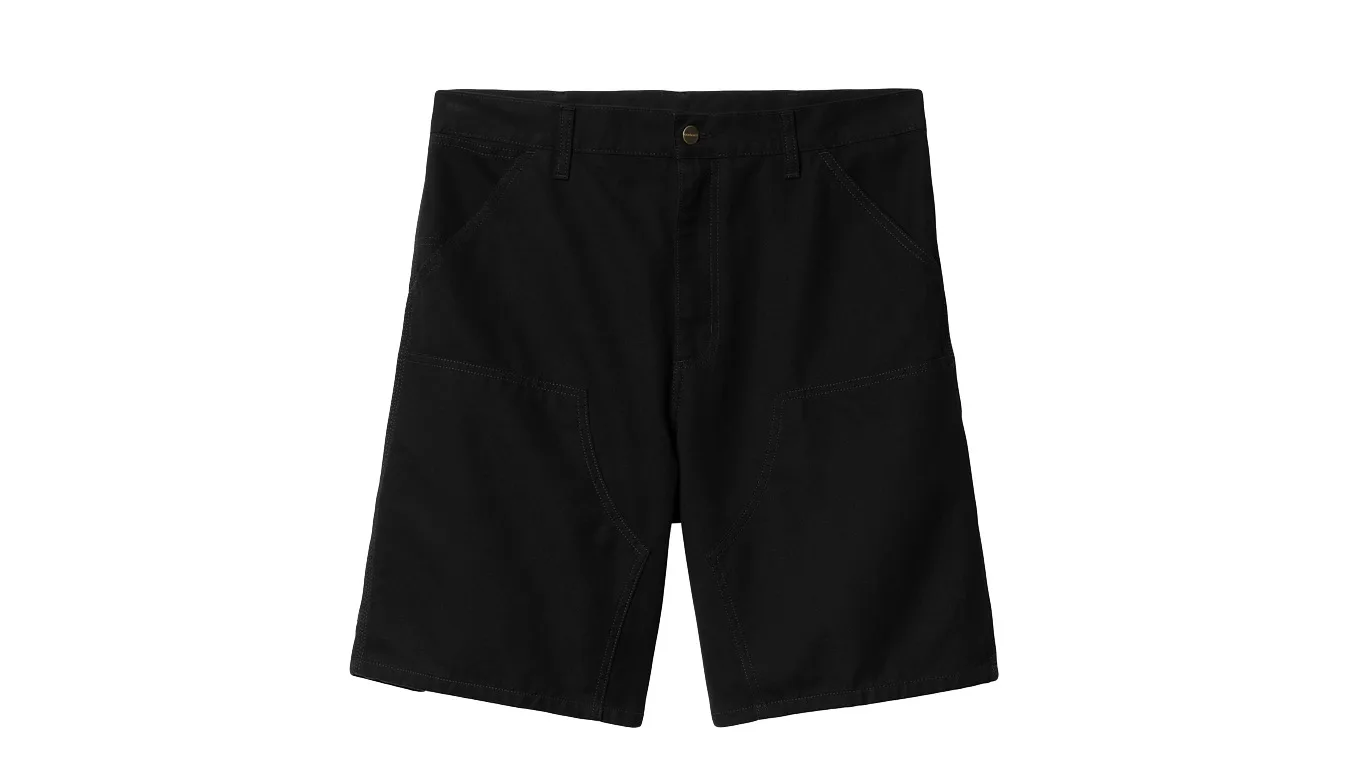 Carhartt WIP Double Knee Short Homens - Preto - I033118_89_02-32 - Size: 32 – Мъжки къси панталони