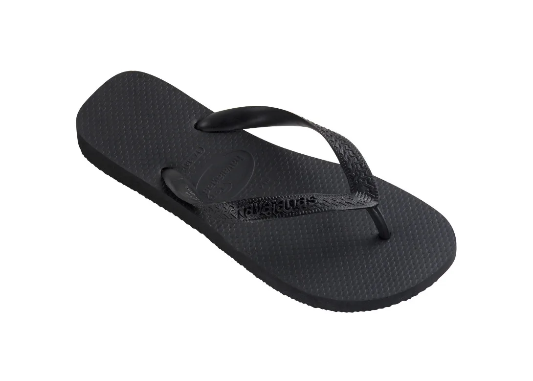 Havaianas Top Black Unisex - Preto - H4000029-0090-37/38 - Size: BRA-37/38 – Чехли