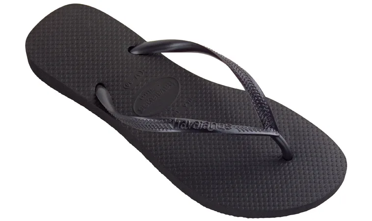 Havaianas Slim Black Unisex - Preto - H4000030-0090-35/36 - Size: BRA-35/36 – Чехли