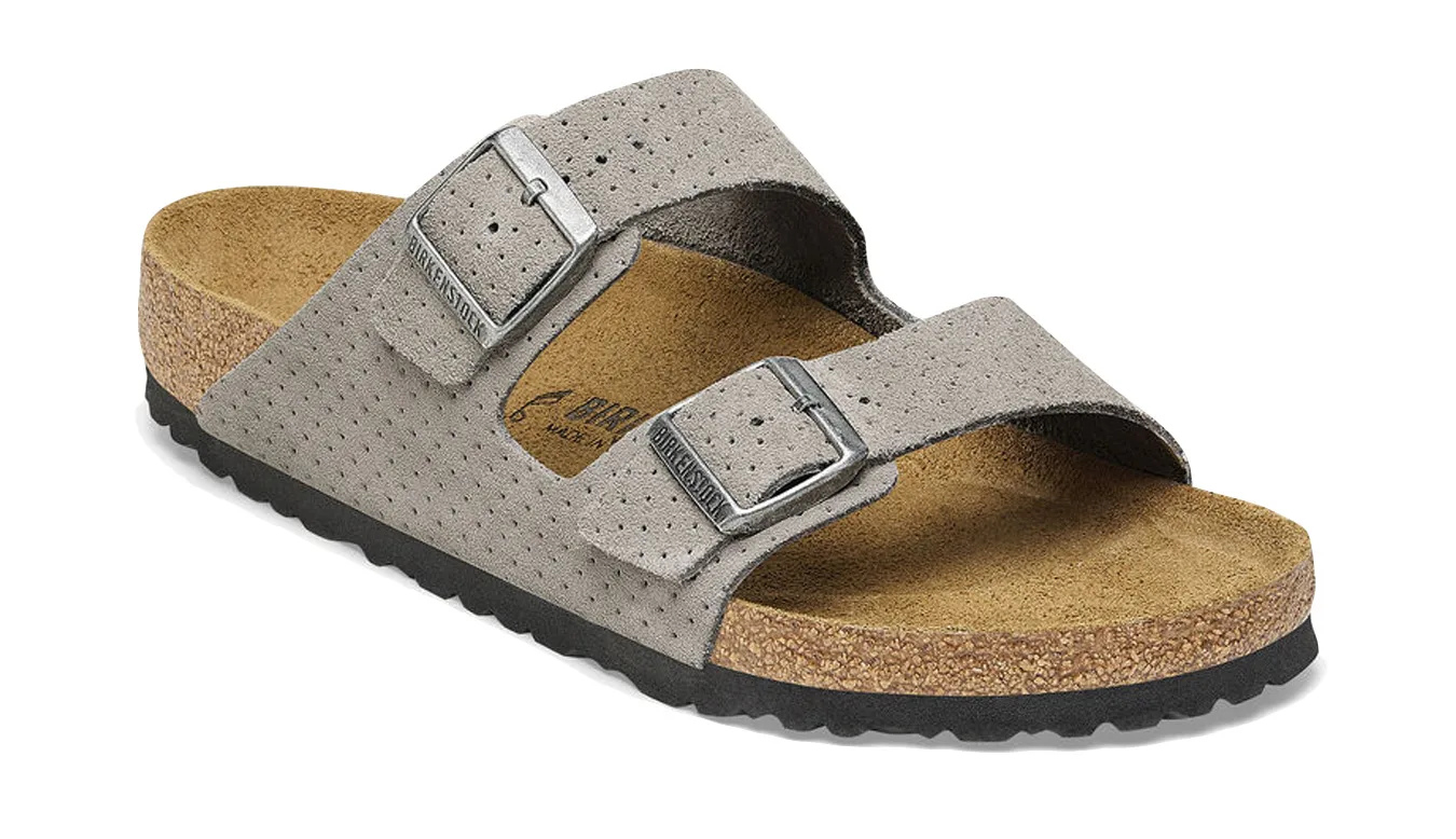 Чехли Birkenstock Arizona BS Suede Embossed сиви – Cinza – Чехли и джапанки унисекс
