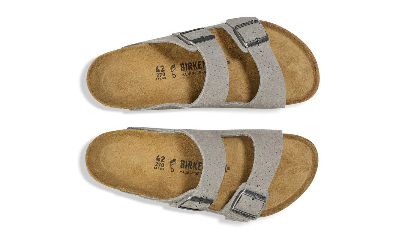Чехли Birkenstock Arizona BS Suede Embossed сиви – Cinza – Чехли и джапанки унисекс