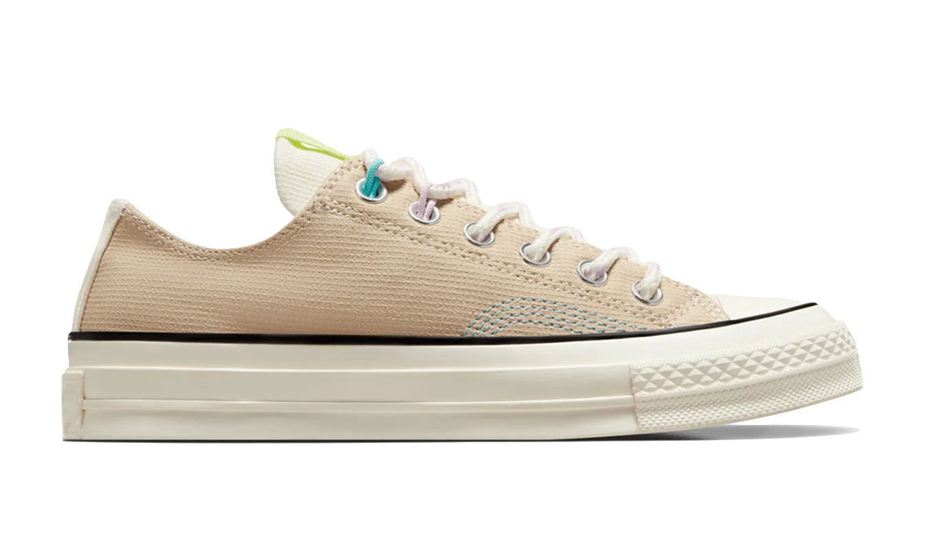 Дамски кецове Converse Chuck 70 Cotton Plaid кремави – Branco sujo – Дамски ниски кецове