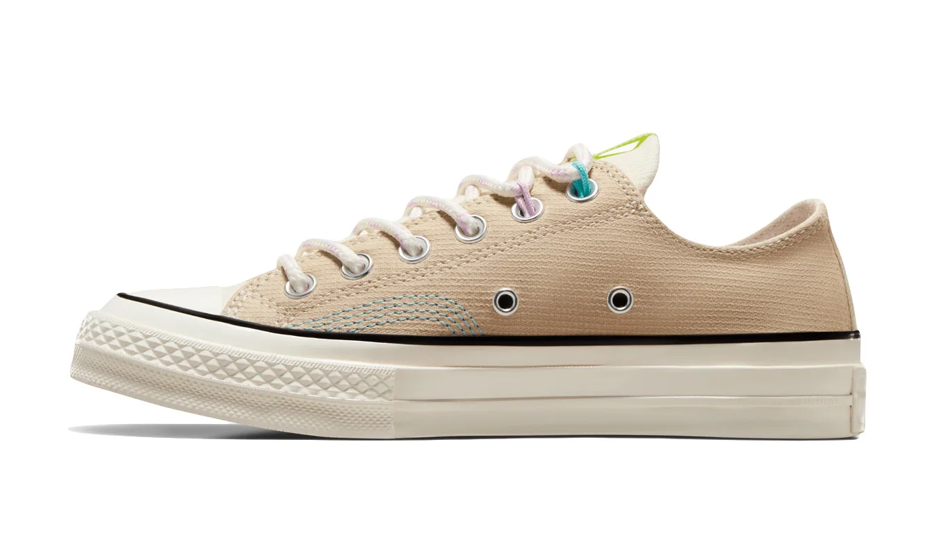 Дамски кецове Converse Chuck 70 Cotton Plaid кремави – Branco sujo – Дамски ниски кецове