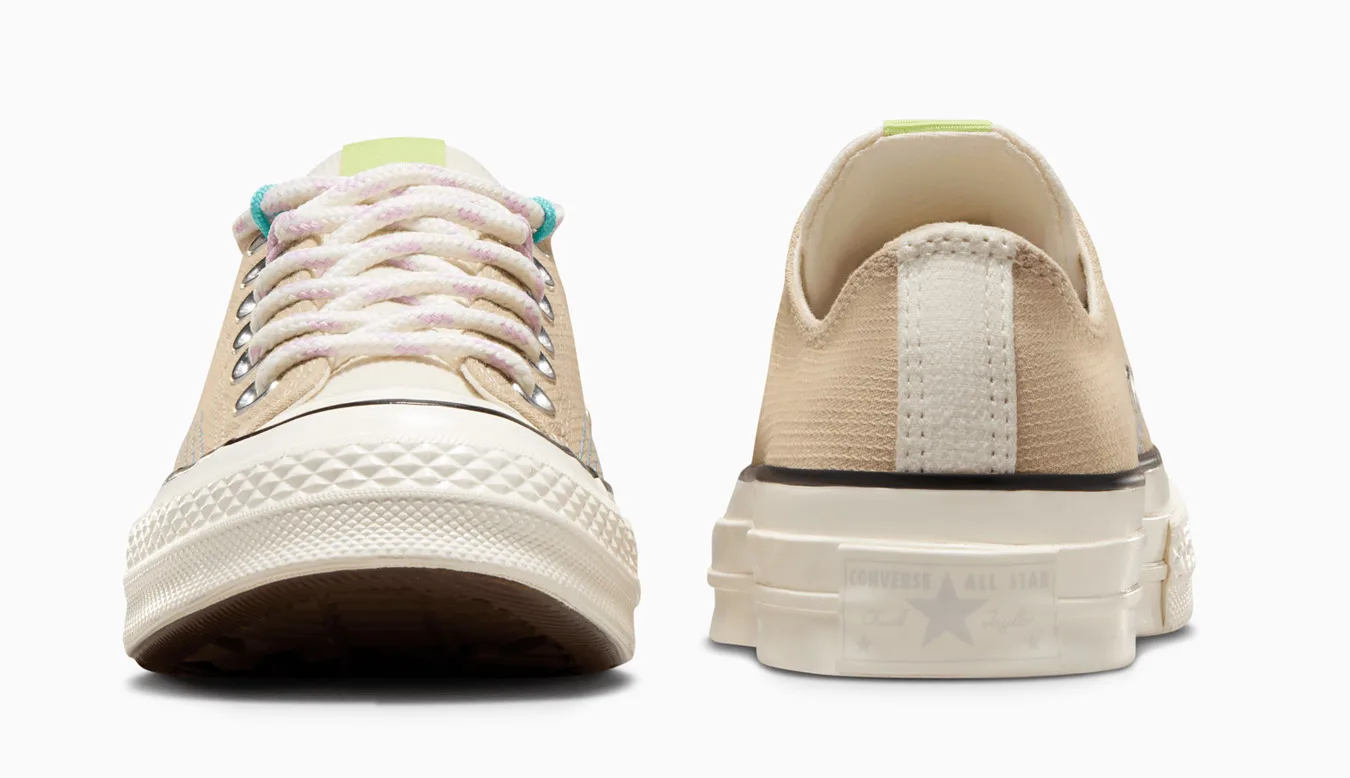 Дамски кецове Converse Chuck 70 Cotton Plaid кремави – Branco sujo – Дамски ниски кецове