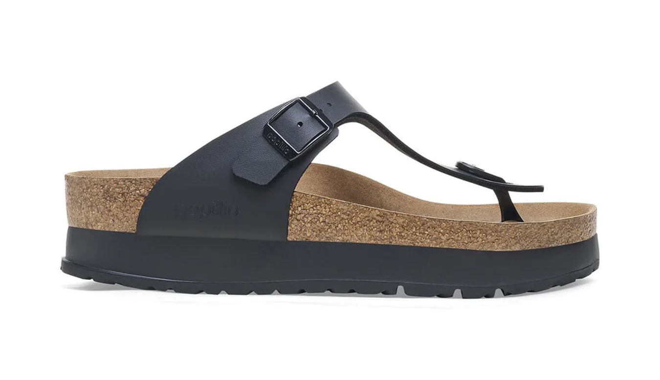 Дамски чехли Birkenstock Gizeh Flex Platform черни – Preto