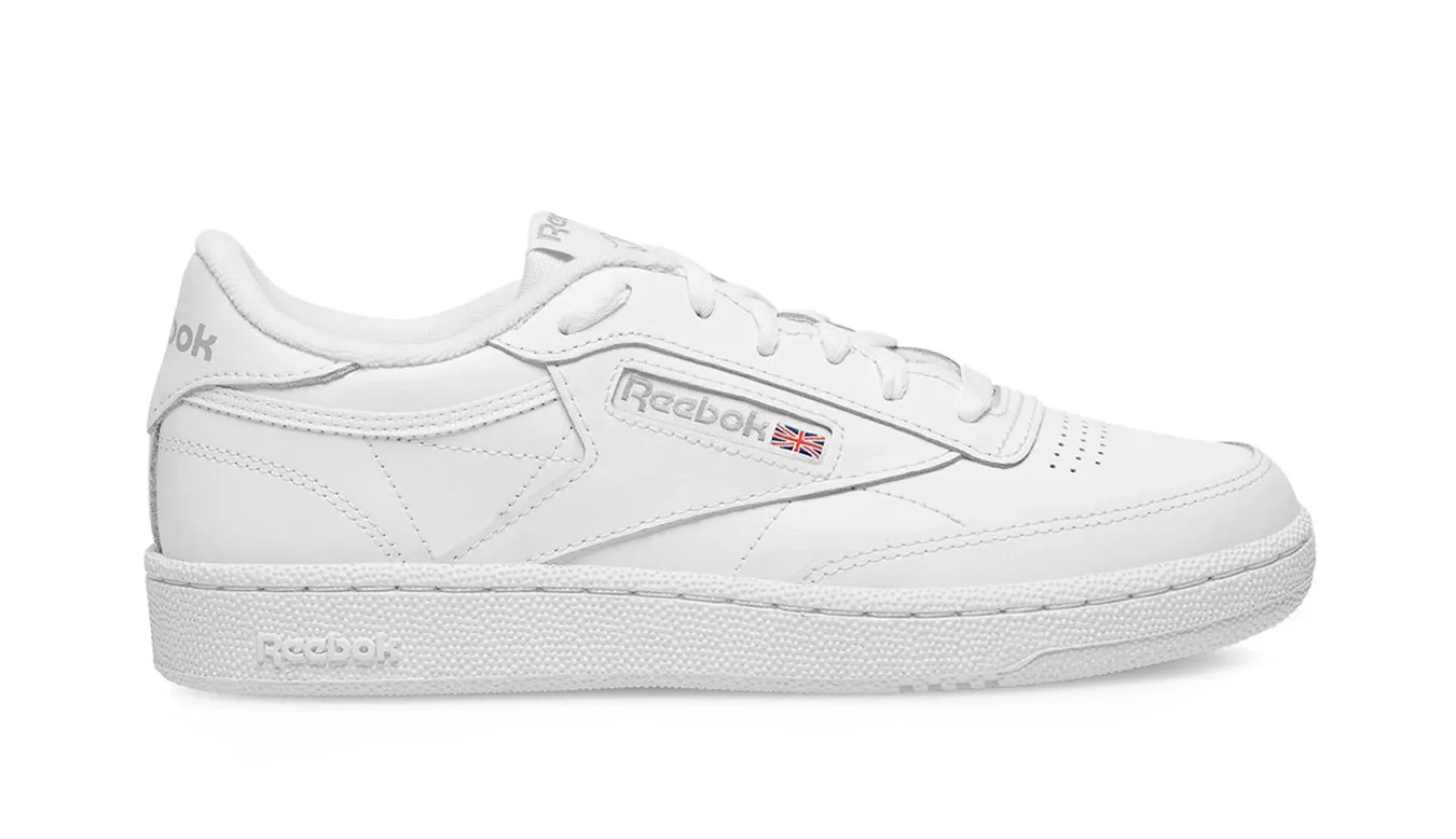 Reebok Club C 85 White 100000154 Homens - Branco - 100000154-4 - Size: 4 – Мъжки маратонки