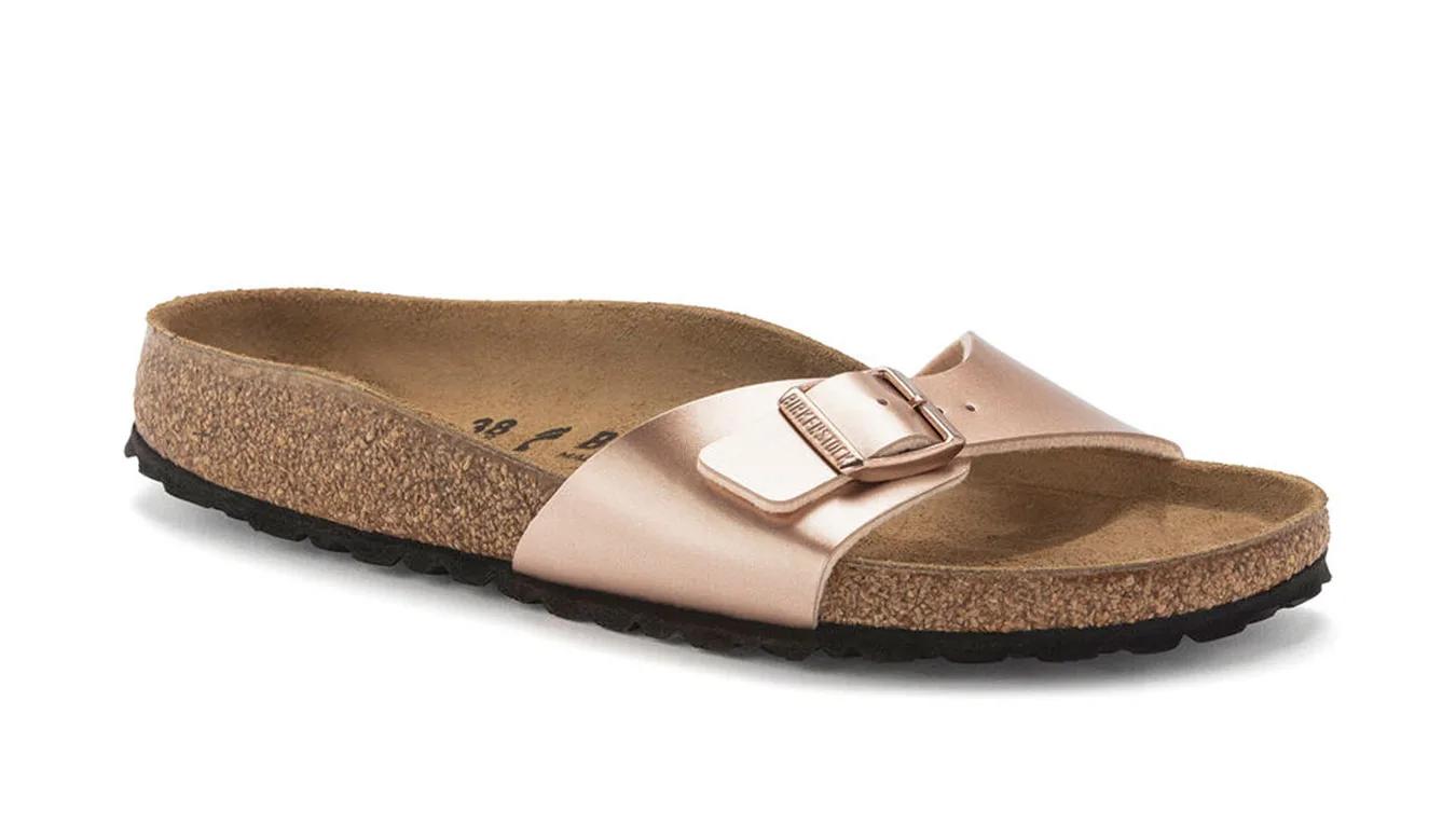 Дамски чехли Birkenstock Madrid Birko-Flor Copper розови – Rosa