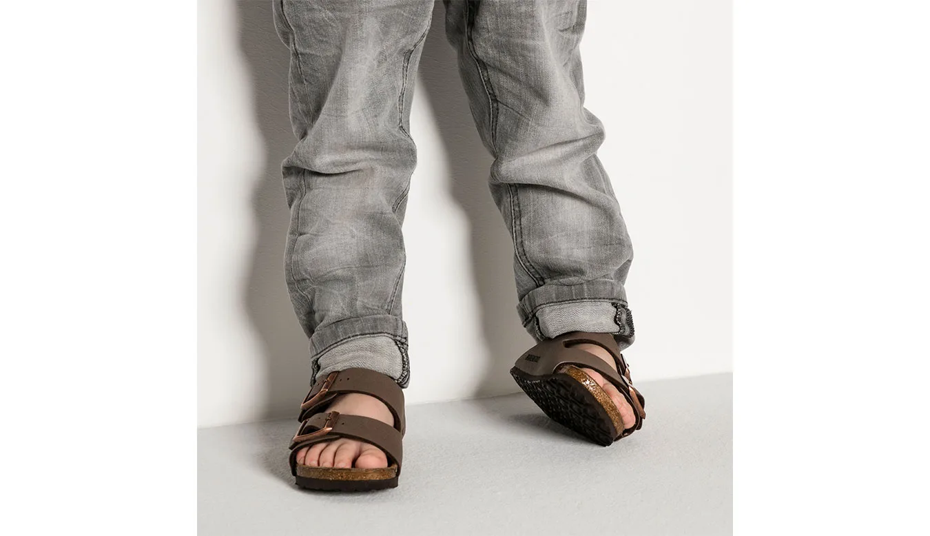 Детски чехли Birkenstock Arizona Birko-Flor Birkibuc кафяви – Castanho – Детски чехли и джапанки